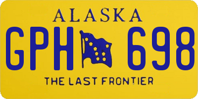AK license plate GPH698