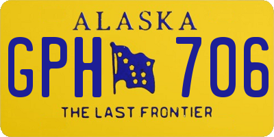 AK license plate GPH706