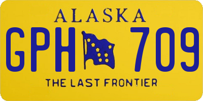 AK license plate GPH709