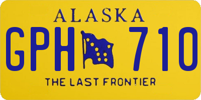 AK license plate GPH710