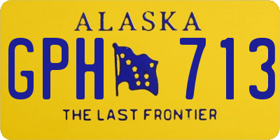 AK license plate GPH713