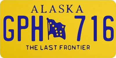 AK license plate GPH716
