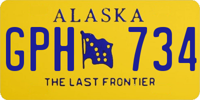 AK license plate GPH734