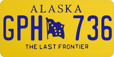 AK license plate GPH736
