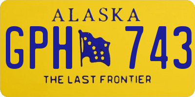 AK license plate GPH743