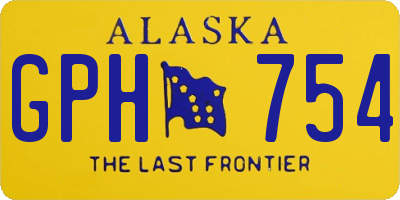 AK license plate GPH754