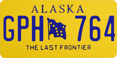 AK license plate GPH764