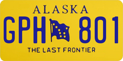AK license plate GPH801