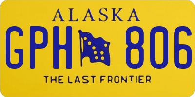 AK license plate GPH806