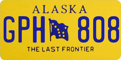 AK license plate GPH808