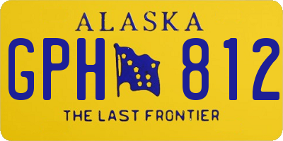 AK license plate GPH812