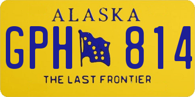 AK license plate GPH814