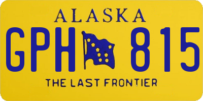 AK license plate GPH815