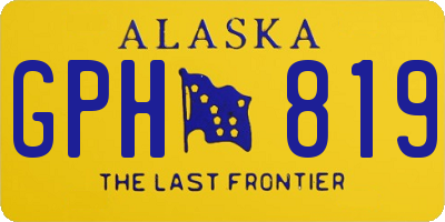 AK license plate GPH819