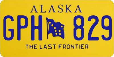 AK license plate GPH829