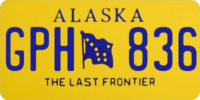 AK license plate GPH836