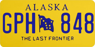 AK license plate GPH848
