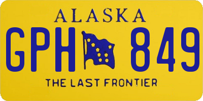 AK license plate GPH849