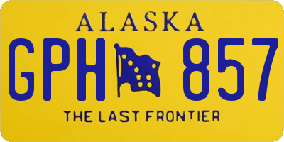 AK license plate GPH857