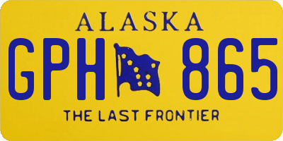 AK license plate GPH865