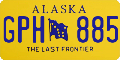 AK license plate GPH885