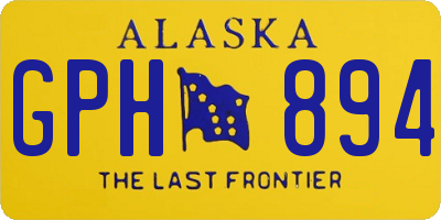 AK license plate GPH894