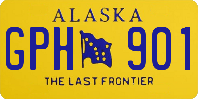 AK license plate GPH901