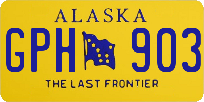 AK license plate GPH903