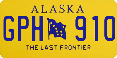 AK license plate GPH910