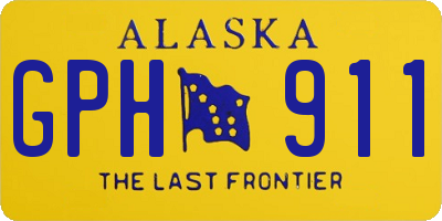 AK license plate GPH911