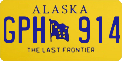 AK license plate GPH914