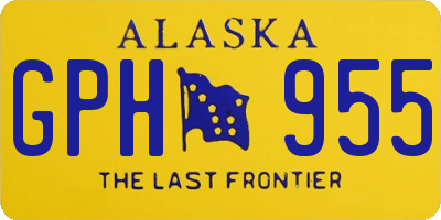 AK license plate GPH955