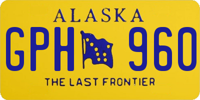 AK license plate GPH960