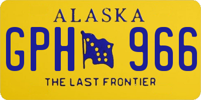 AK license plate GPH966