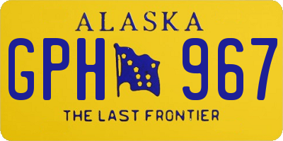 AK license plate GPH967
