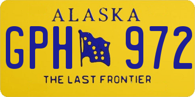 AK license plate GPH972