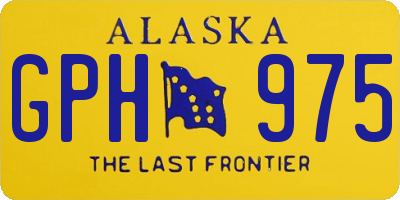 AK license plate GPH975