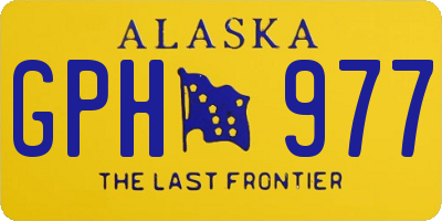 AK license plate GPH977