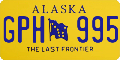 AK license plate GPH995