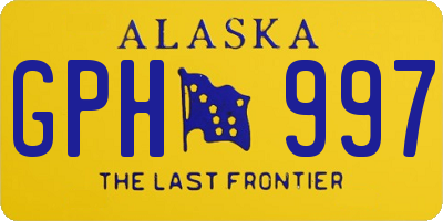 AK license plate GPH997