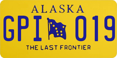 AK license plate GPI019