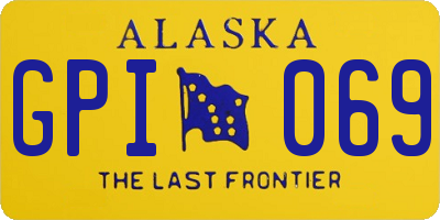 AK license plate GPI069