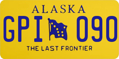 AK license plate GPI090