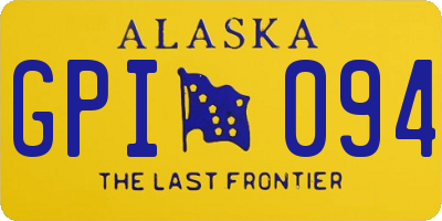 AK license plate GPI094