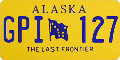 AK license plate GPI127