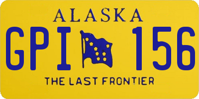 AK license plate GPI156