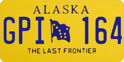 AK license plate GPI164