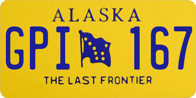 AK license plate GPI167