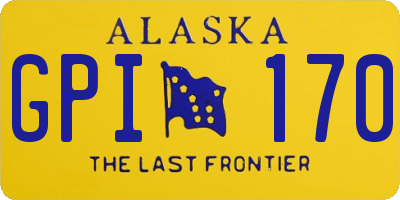 AK license plate GPI170