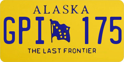 AK license plate GPI175